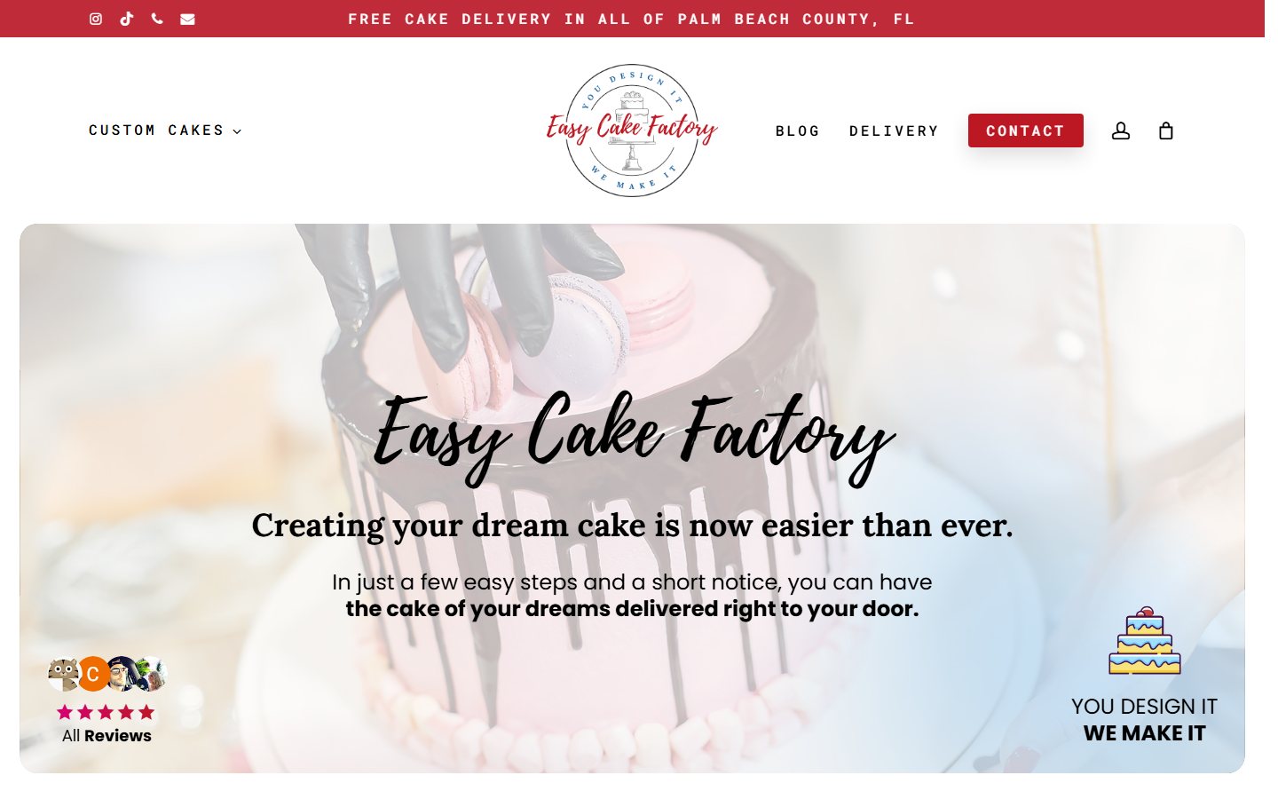 Easy Cake Factory website