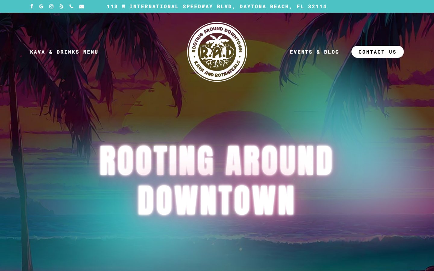 RAD Kava Bar website