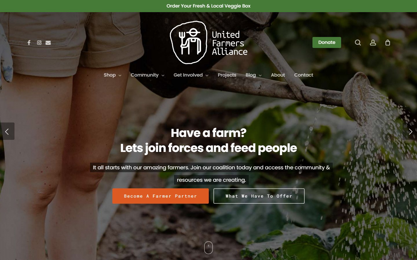 United Farmers Alliance website